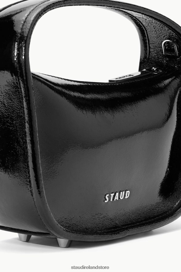 Women Accessories Black Patent STAUD VENICE CONVERTIBLE BAG H8RLPJ817