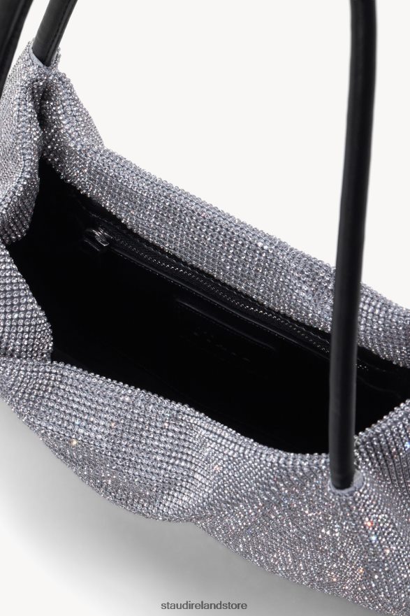 Women Accessories Black Rhinestone STAUD PENNY CRYSTAL BAG H8RLPJ799
