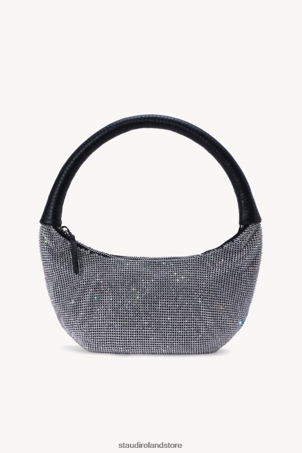 Women Accessories Black Rhinestone STAUD PEPPER CRYSTAL BAG H8RLPJ800