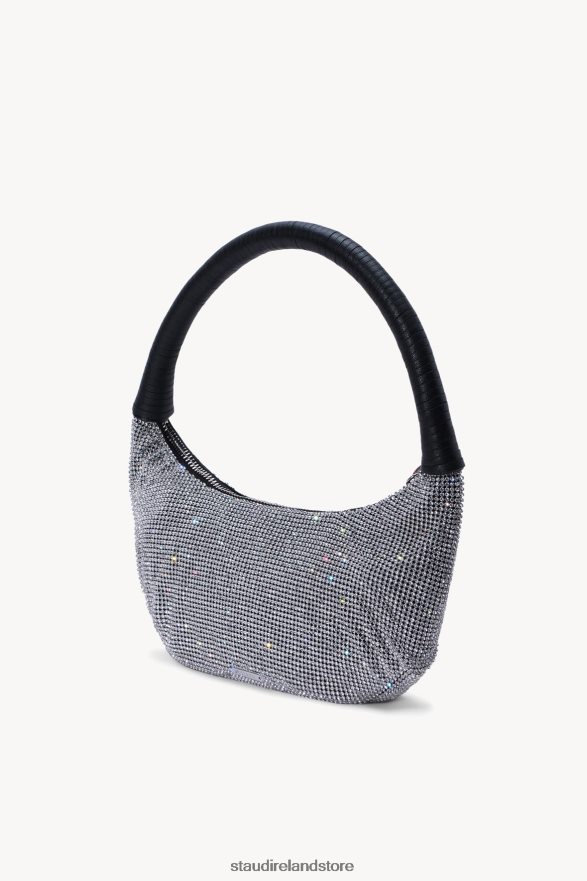 Women Accessories Black Rhinestone STAUD PEPPER CRYSTAL BAG H8RLPJ800