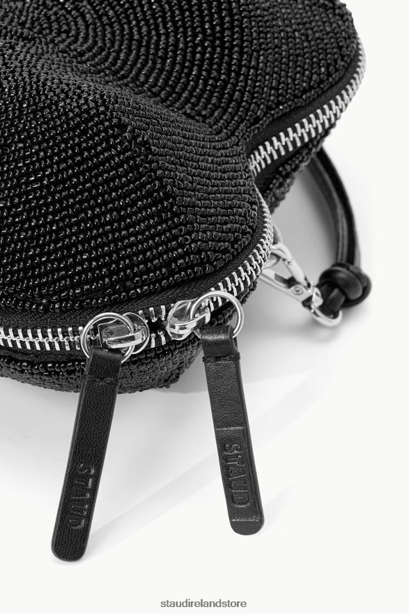 Women Accessories Black STAUD BEADED HEART CLUTCH H8RLPJ836
