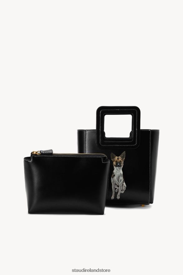 Women Accessories Black STAUD CUSTOM MINI SHIRLEY LEATHER BAG H8RLPJ1012