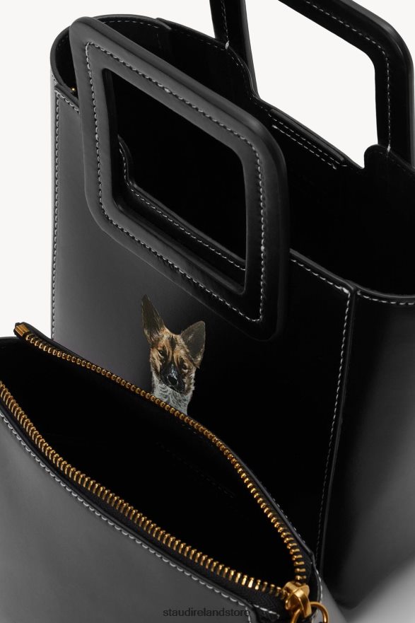 Women Accessories Black STAUD CUSTOM MINI SHIRLEY LEATHER BAG H8RLPJ1012