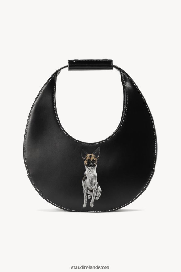 Women Accessories Black STAUD CUSTOM MOON BAG H8RLPJ1018