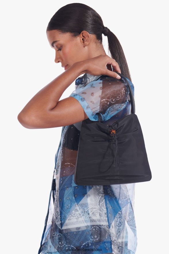 Women Accessories Black STAUD FELIX NYLON SHOULDER BAG H8RLPJ805
