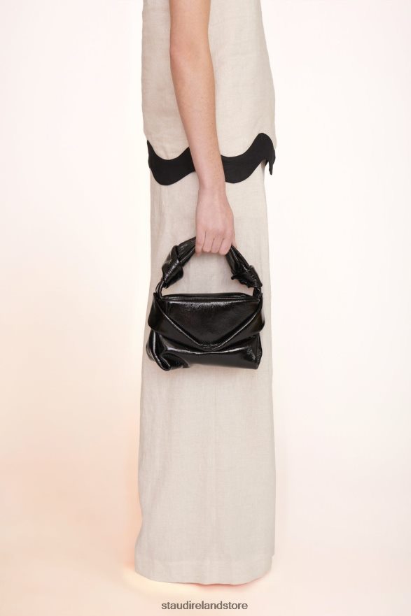 Women Accessories Black STAUD KISS BAG PATENT H8RLPJ845