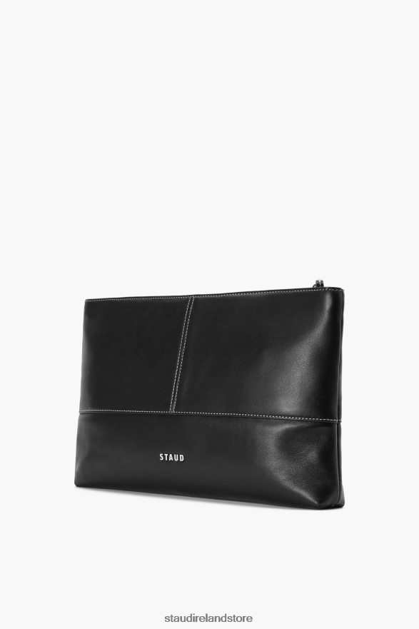 Women Accessories Black STAUD LEO CLUTCH H8RLPJ790