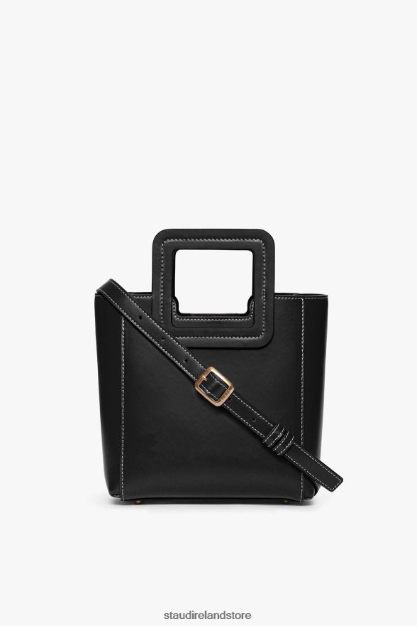 Women Accessories Black STAUD MINI SHIRLEY LEATHER BAG H8RLPJ830