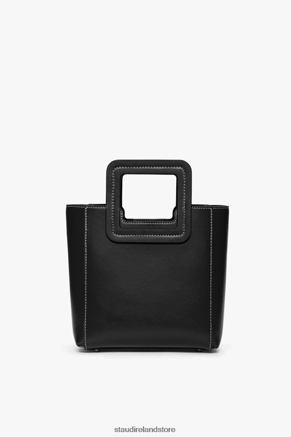 Women Accessories Black STAUD MINI SHIRLEY LEATHER BAG H8RLPJ830