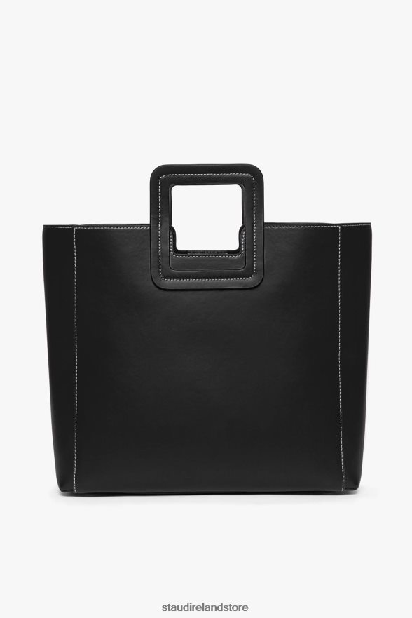 Women Accessories Black STAUD SHIRLEY LEATHER BAG H8RLPJ832
