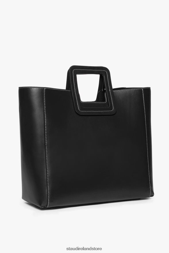 Women Accessories Black STAUD SHIRLEY LEATHER BAG H8RLPJ832