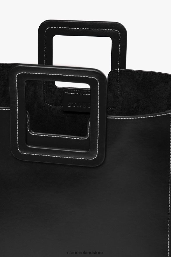 Women Accessories Black STAUD SHIRLEY LEATHER BAG H8RLPJ832