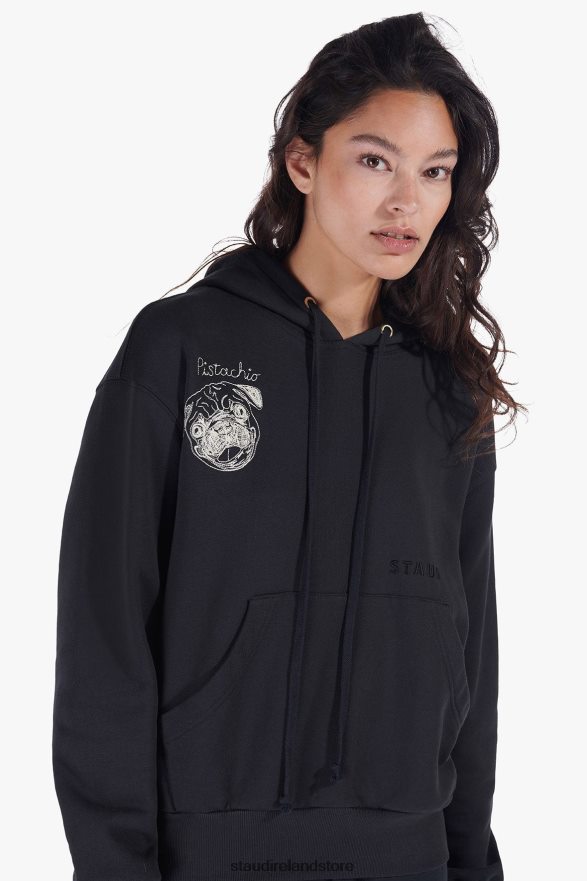 Women Accessories Black STAUD x CBONZ CUSTOM HOODED SWEATSHIRT H8RLPJ1031