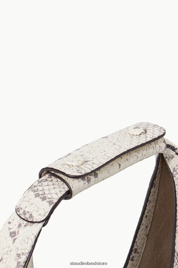 Women Accessories Bleached STAUD MOON BAG SNAKE EMBOSSED H8RLPJ755