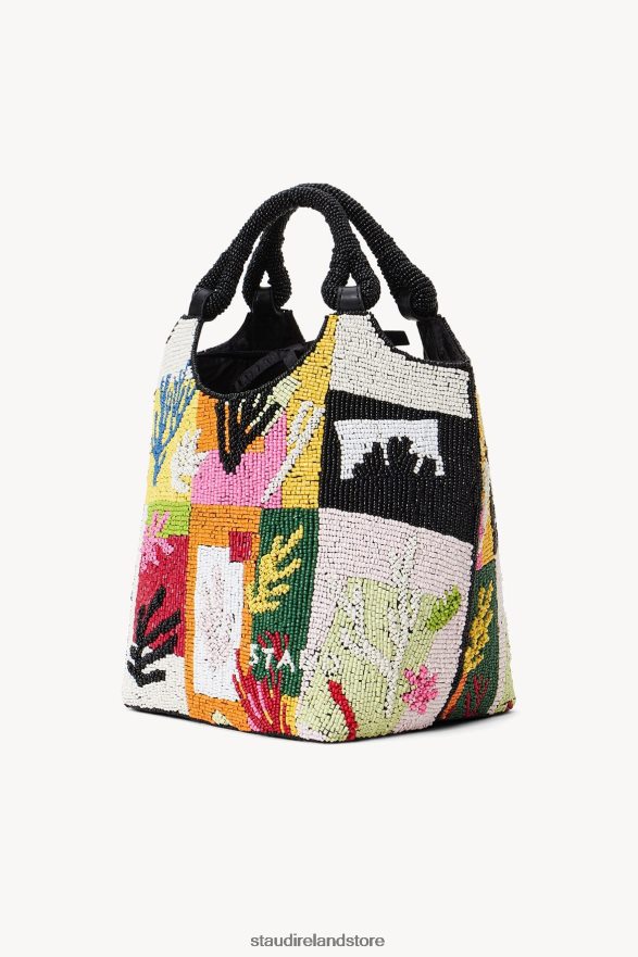 Women Accessories Coral Patchwork STAUD BEADED COTE BAG H8RLPJ807