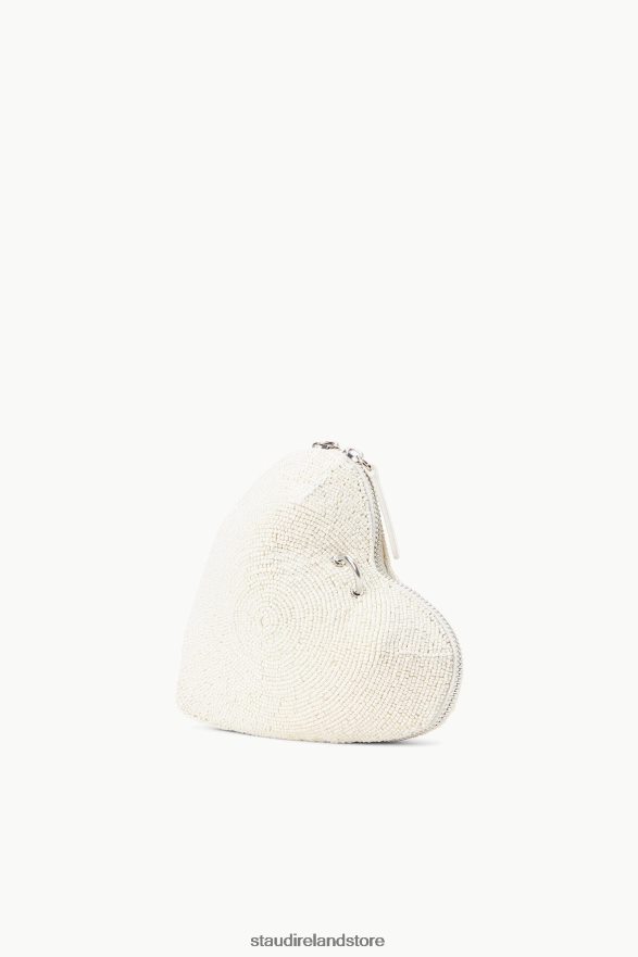 Women Accessories Cream STAUD BEADED HEART CLUTCH H8RLPJ838