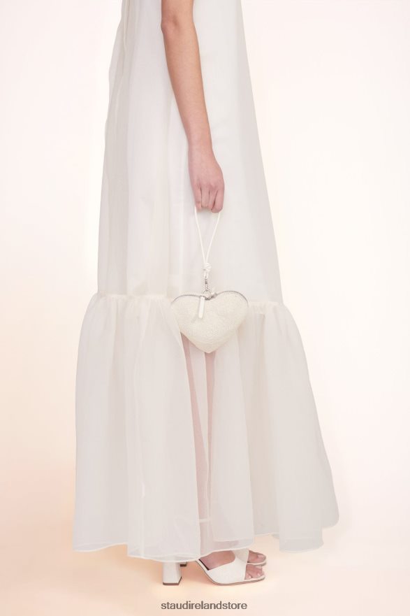 Women Accessories Cream STAUD BEADED HEART CLUTCH H8RLPJ838