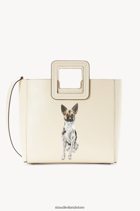 Women Accessories Cream STAUD CUSTOM SHIRLEY LEATHER BAG H8RLPJ1016