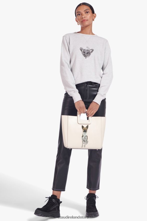 Women Accessories Cream STAUD CUSTOM SHIRLEY LEATHER BAG H8RLPJ1016
