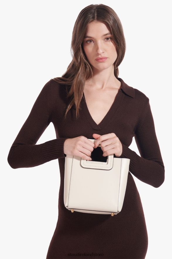 Women Accessories Cream STAUD MINI SHIRLEY LEATHER BAG H8RLPJ824