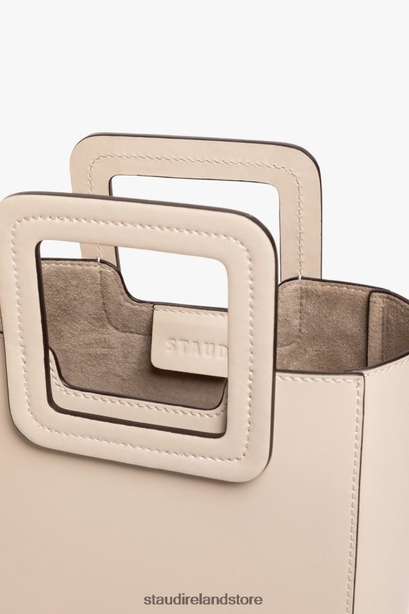 Women Accessories Cream STAUD MINI SHIRLEY LEATHER BAG H8RLPJ824