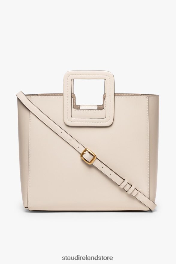 Women Accessories Cream STAUD SHIRLEY LEATHER BAG H8RLPJ831