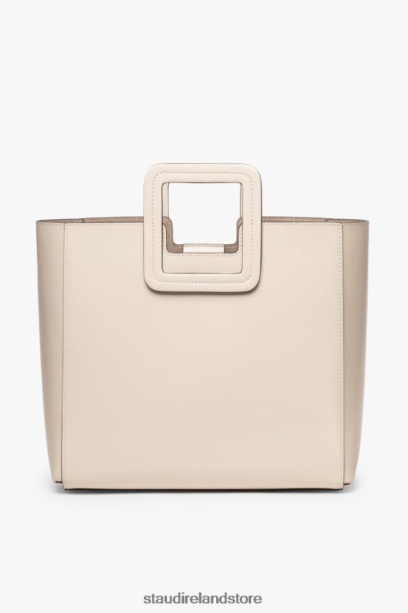 Women Accessories Cream STAUD SHIRLEY LEATHER BAG H8RLPJ831