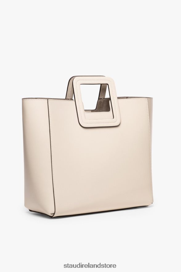 Women Accessories Cream STAUD SHIRLEY LEATHER BAG H8RLPJ831