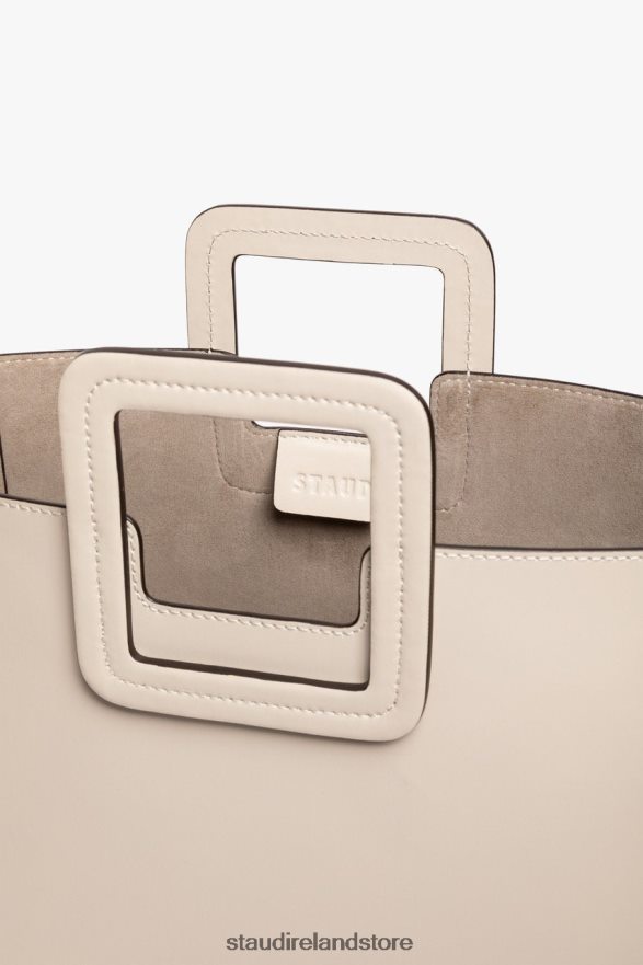 Women Accessories Cream STAUD SHIRLEY LEATHER BAG H8RLPJ831