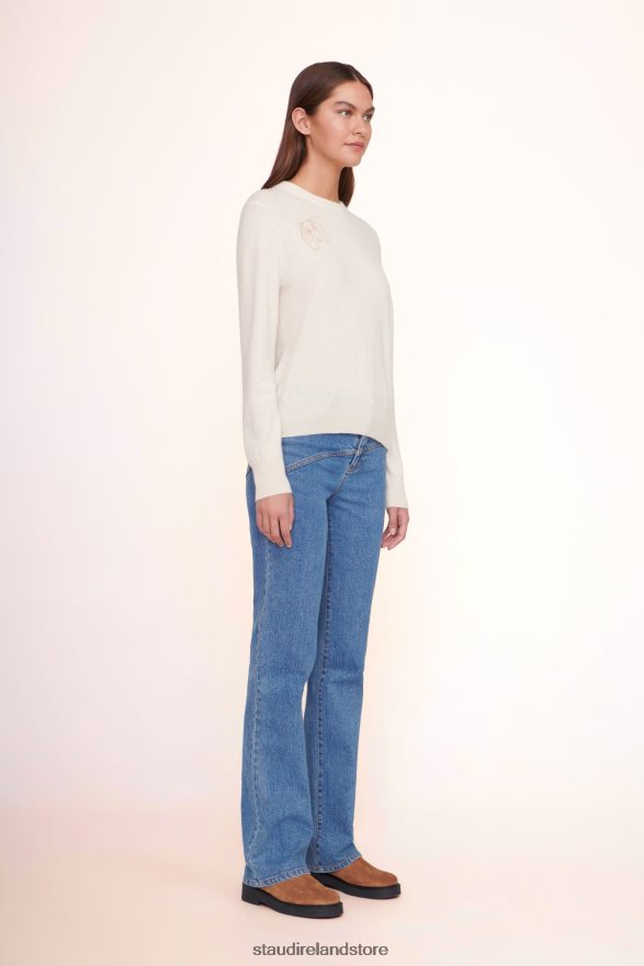 Women Accessories Cream STAUD x CBONZ CUSTOM CASHMERE SWEATER H8RLPJ1035