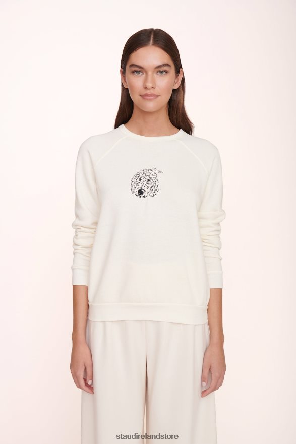 Women Accessories Cream STAUD x CBONZ CUSTOM SWEATSHIRT H8RLPJ1026