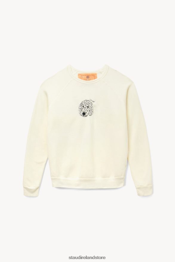 Women Accessories Cream STAUD x CBONZ CUSTOM SWEATSHIRT H8RLPJ1026