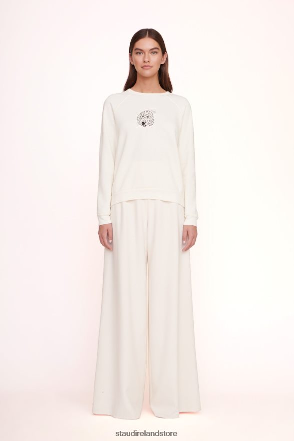 Women Accessories Cream STAUD x CBONZ CUSTOM SWEATSHIRT H8RLPJ1026