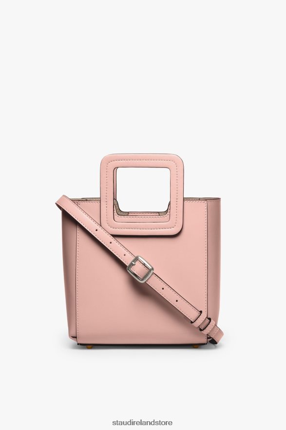 Women Accessories Dark Blush STAUD MINI SHIRLEY LEATHER BAG H8RLPJ825
