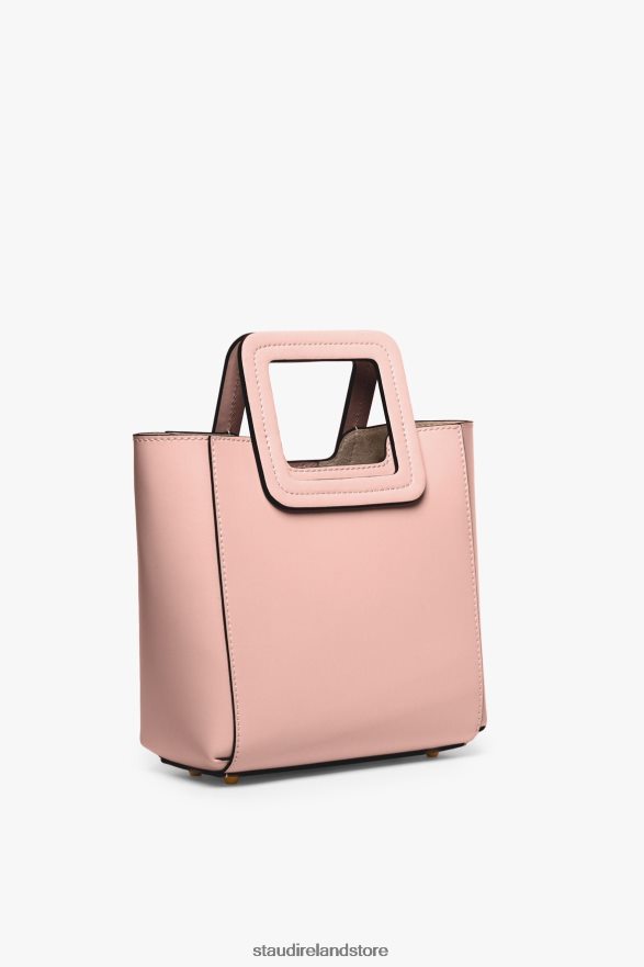 Women Accessories Dark Blush STAUD MINI SHIRLEY LEATHER BAG H8RLPJ825