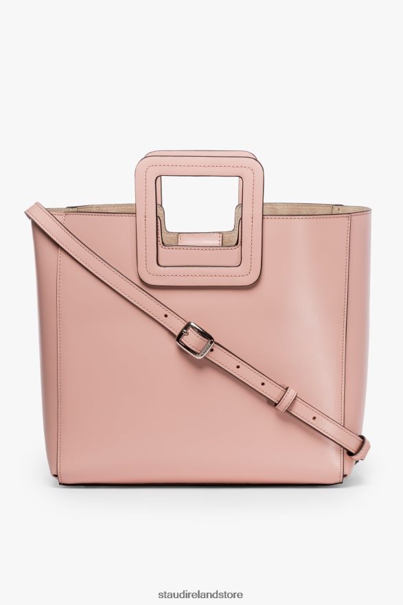Women Accessories Dark Blush STAUD SHIRLEY LEATHER BAG H8RLPJ834