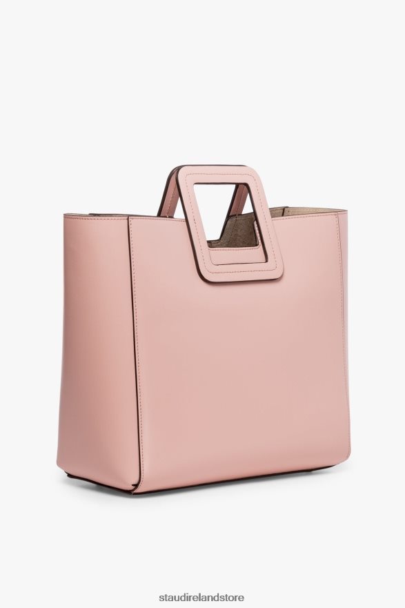 Women Accessories Dark Blush STAUD SHIRLEY LEATHER BAG H8RLPJ834