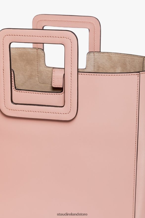 Women Accessories Dark Blush STAUD SHIRLEY LEATHER BAG H8RLPJ834