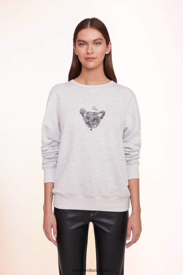 Women Accessories Grey STAUD x CBONZ CUSTOM UNISEX SWEATSHIRT H8RLPJ1028