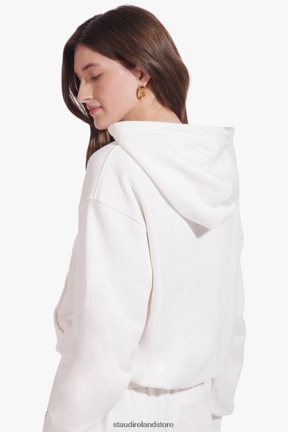 Women Accessories Ivory STAUD x CBONZ CUSTOM HOODED SWEATSHIRT H8RLPJ1032