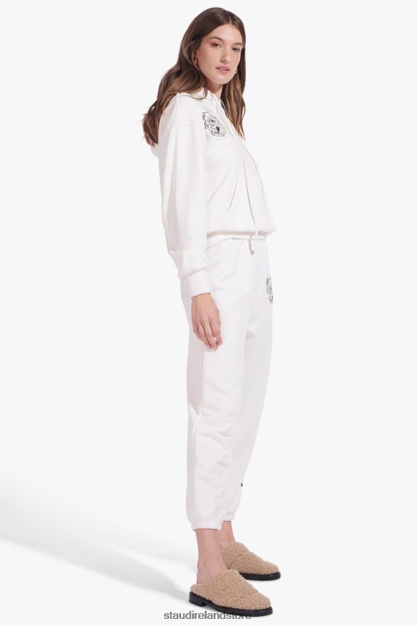 Women Accessories Ivory STAUD x CBONZ CUSTOM HOODED SWEATSHIRT H8RLPJ1032