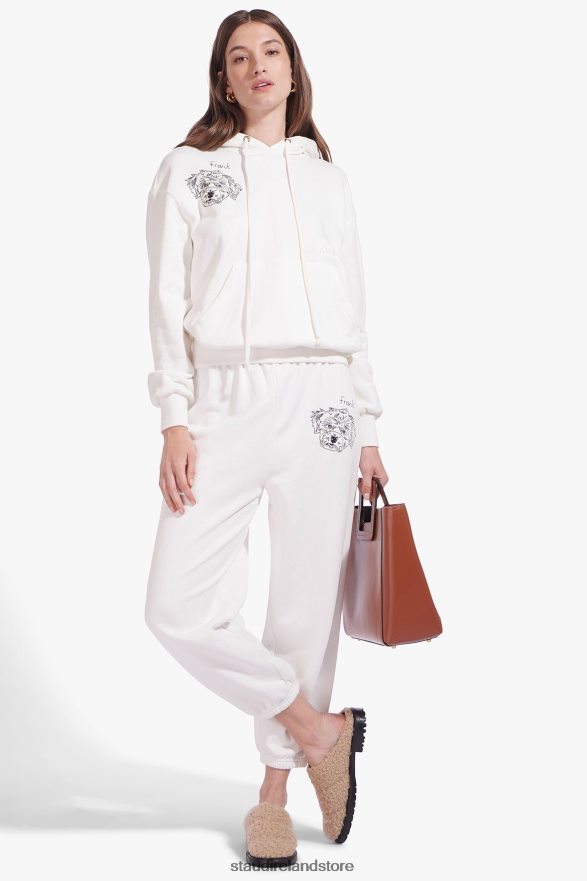 Women Accessories Ivory STAUD x CBONZ CUSTOM HOODED SWEATSHIRT H8RLPJ1032