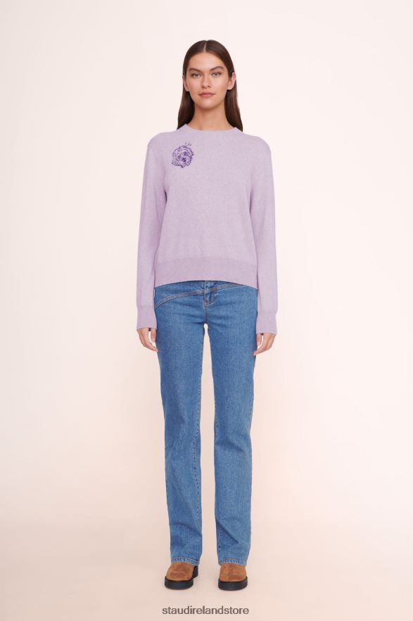 Women Accessories Lavender STAUD x CBONZ CUSTOM CASHMERE SWEATER H8RLPJ1036
