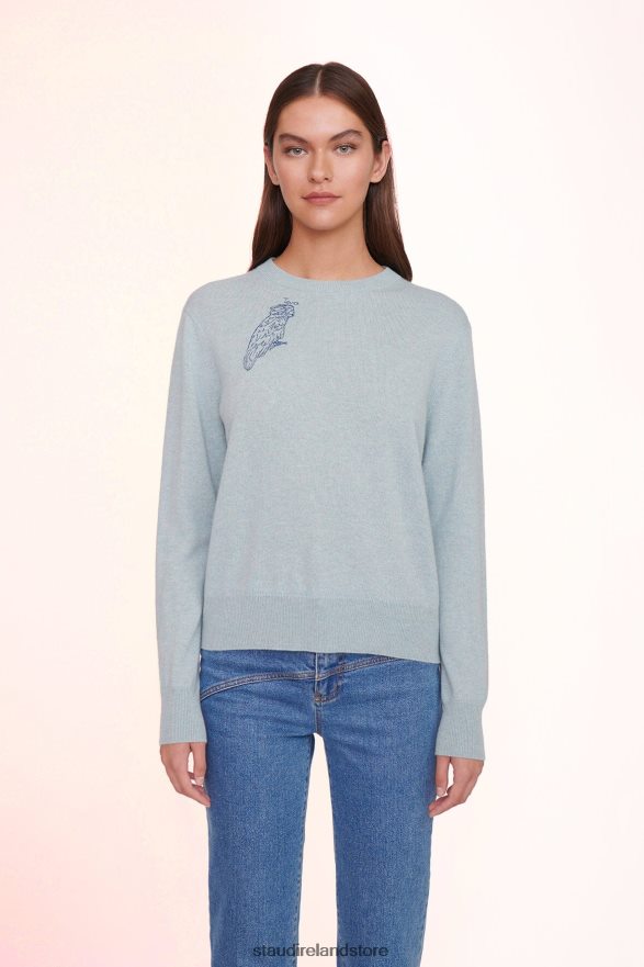 Women Accessories Light Blue STAUD x CBONZ CUSTOM CASHMERE SWEATER H8RLPJ1033