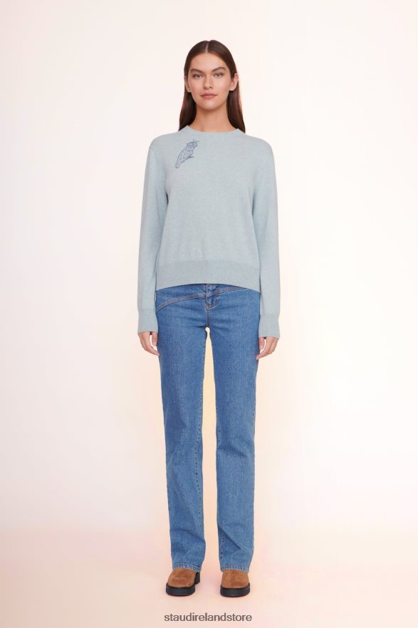 Women Accessories Light Blue STAUD x CBONZ CUSTOM CASHMERE SWEATER H8RLPJ1033