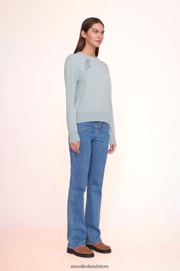 Women Accessories Light Blue STAUD x CBONZ CUSTOM CASHMERE SWEATER H8RLPJ1033