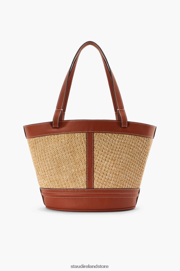 Women Accessories Natural Tan STAUD HENRI PETITE RAFFIA TOTE H8RLPJ789