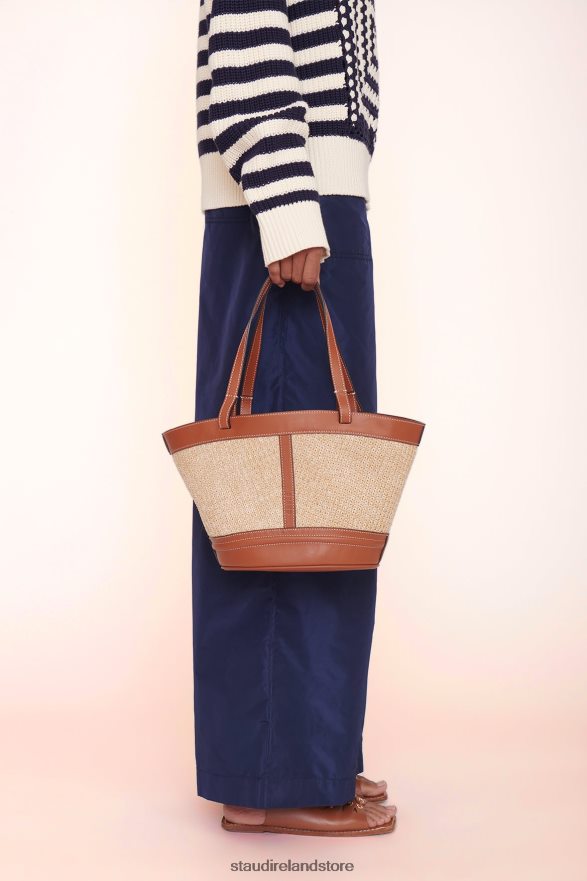 Women Accessories Natural Tan STAUD HENRI PETITE RAFFIA TOTE H8RLPJ789