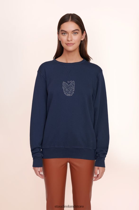 Women Accessories Navy STAUD x CBONZ CUSTOM UNISEX SWEATSHIRT H8RLPJ1029