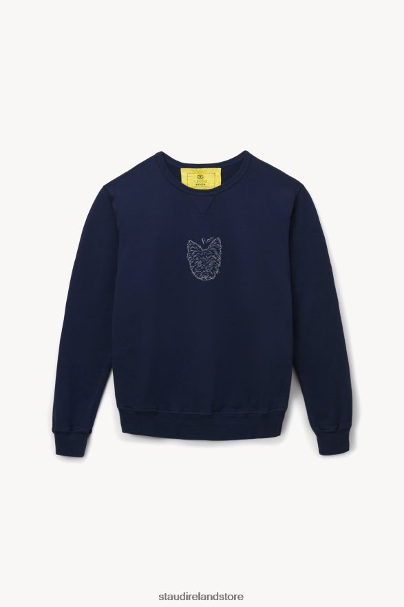Women Accessories Navy STAUD x CBONZ CUSTOM UNISEX SWEATSHIRT H8RLPJ1029